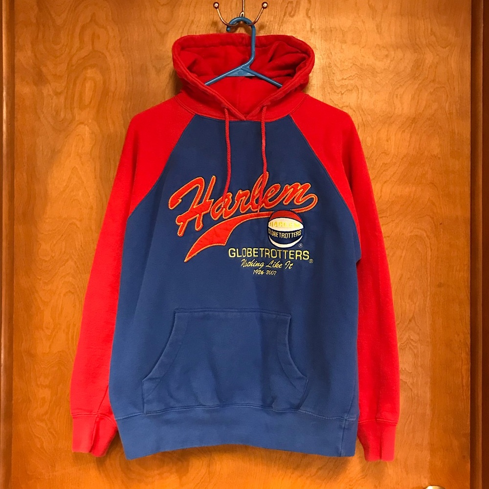 Harlem Globetrotters Embroidered Commemorative  Hoodie Size S